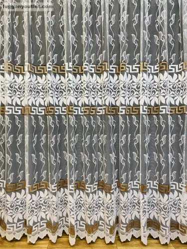 Görög minta, fehér alapon barna, 400x200 cm