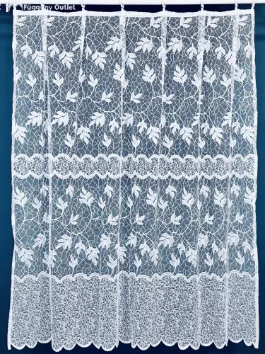 Háló leveles, fehér, 300x175 cm 