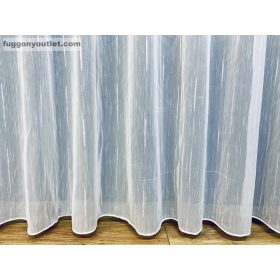 Voile, Pálcikás, fehér alapon fehér, 300x160 cm