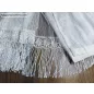   Csipkés Függöny, (30 cm fehér Csipke) Macaron fehér, 300x180 cm