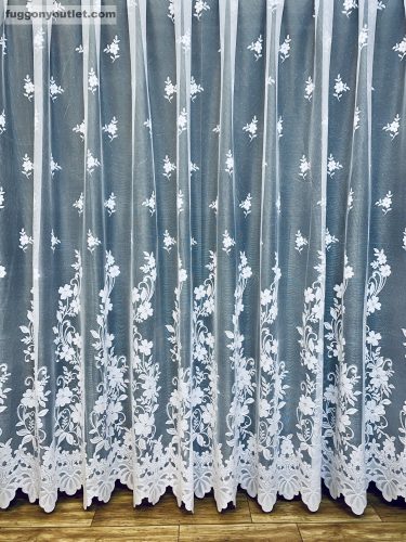 Futóvirág, fehér, 400x155 cm