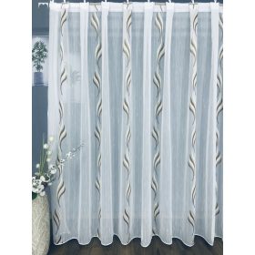 Voile, Dilara, fehér alapon barna és arany, 300x160 cm 