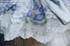 Pipacsvirág, fehér,alapon ,lila, 500x175 cm