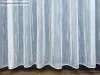 Voile, Pálcikás, fehér alapon szürke, 300x150 cm 