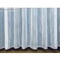Voile, Pálcikás, fehér alapon szürke, 300x150 cm 