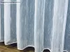 Voile, Pálcikás, fehér alapon szürke, 300x150 cm 