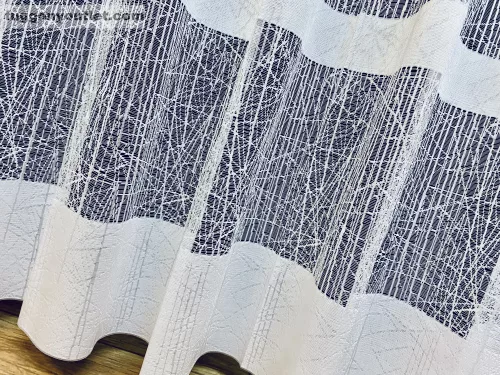 Jeges Csíkos, fehér, 500x250 cm