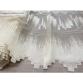   Méteráru, Vitrázs Függöny, Zsakar, Parketta krém, 60 cm 
