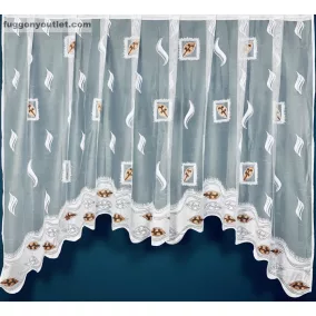 Pablo, panorama, fehér alapon barna, 300x175 cm