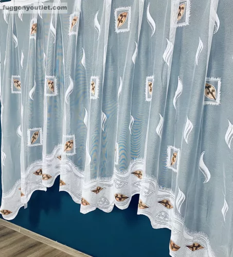 Pablo, panorama, fehér alapon barna, 300x175 cm