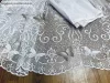 Pillangó, fehér alapon barna, 400x155 cm