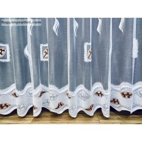 Pablo, fehér alapon barna, 150x155 cm