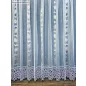   Csipkés Függöny, Harangvirág ( fehér, 30 cm Csipke ) fehér alapon arany, 300x175 cm