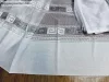 Görög minta 3, fehér alapon szürke, 500x250 cm