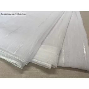 Voile, Pálcikás, fehér, 500x260 cm 