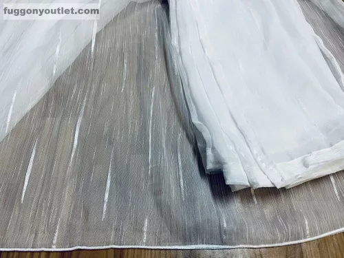 Voile, Pálcikás, fehér, 500x260 cm 