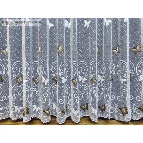 Pillangó, fehér alapon barna, 300x250 cm