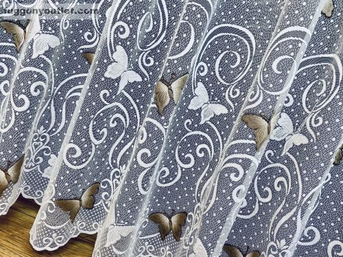 Pillangó, fehér alapon barna, 300x250 cm