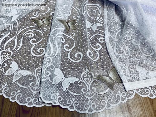 Pillangó, fehér alapon barna, 300x250 cm