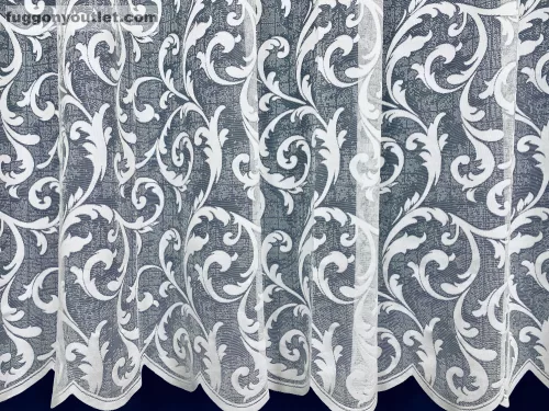 Indás, fehér, 400x175 cm