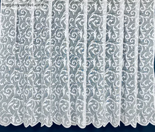 Indás, fehér, 400x175 cm