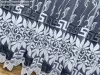 Görög minta, fehér alapon fekete, 300x175 cm
