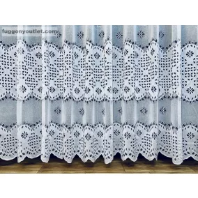 Lyukacsos Levél, jeges fehér, 300x175 cm