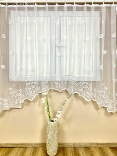 Panoráma, Kamilla, fehér, 300x155 cm