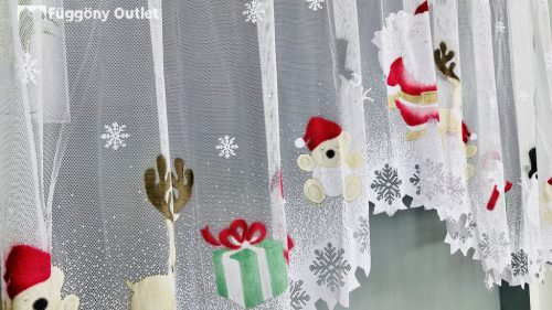 Panoráma, Télapu, Mikulás, színes, 300 x155 cm