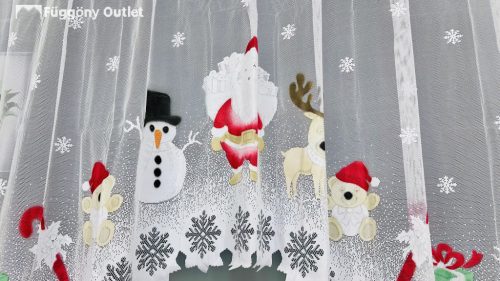 Panoráma, Télapu, Mikulás, színes, 300 x155 cm