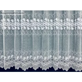 Végtelen Csipke minta, fehér, 300 x175 cm