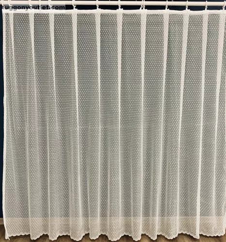 Kdk Pöttyös, törtfehér, 200x175 cm