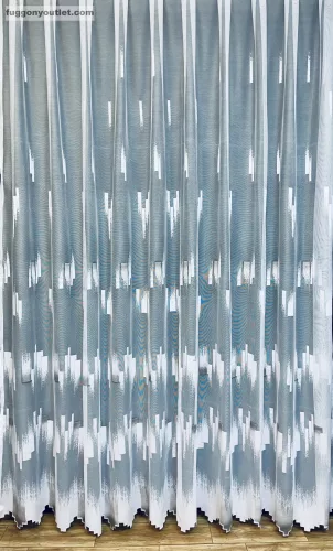 Parketta, fehér alapon szürke, 150x175 cm
