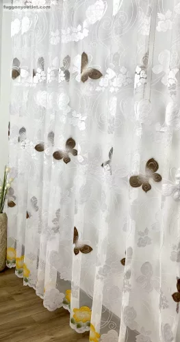 Kelebek, fehér, 500 x250 cm