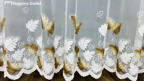 Levélmintás csipke függöny, 300x175 cm