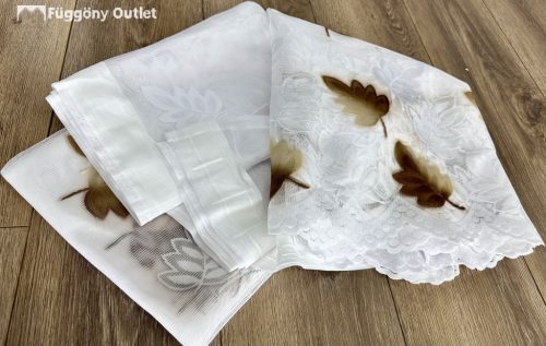 Levélmintás csipke függöny, 300x175 cm