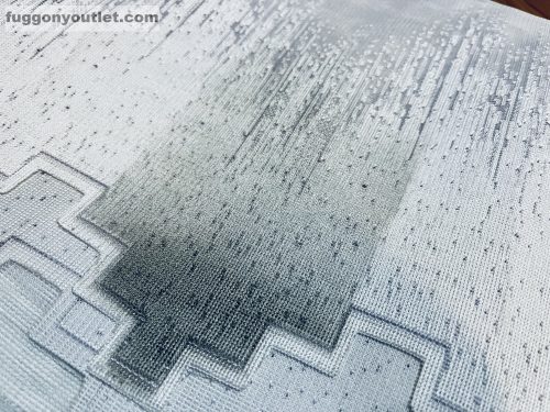 Parketta, fehér alapon szürke, 400x155 cm