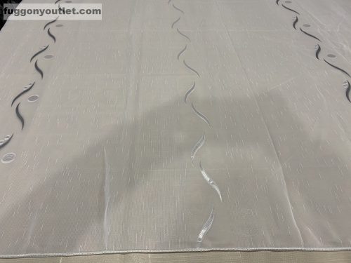 Voile, Roshan, fehér és szürke, 500x260 cm