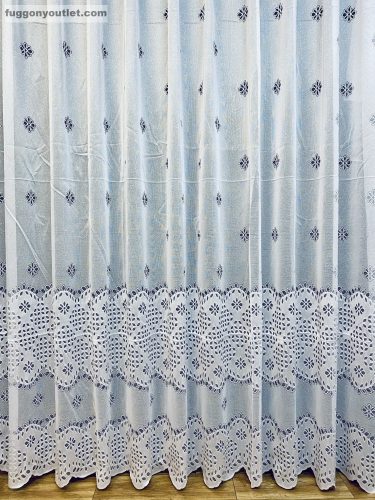 Lyukacsos Levél, fehér, 400x175 cm