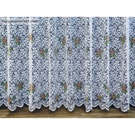 Sűrű Levél, fehér alapon zöld barna, 500x250 cm