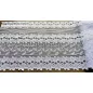   Méteráru, Vitrázs Függöny, Zsakar, Végtelenlevél fehér, 60 cm 