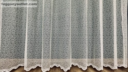 Pöttyös, fehér, 300x260 cm