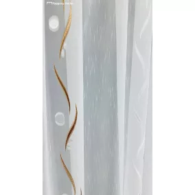 Voile, Roshan,fehér alapon bronz, 200x210 cm