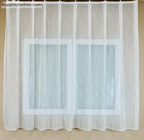 Voile, Pálcika fehér alapon arany, 400x260 cm