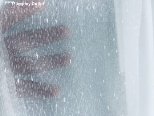 Voile, Hópehely, fehér, 400x180 cm 10078
