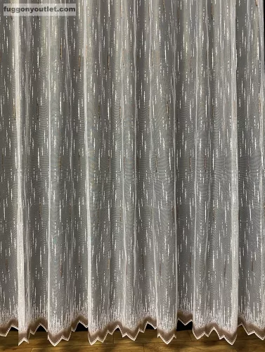 Zápor,fehér alapon barna, 300x250 cm