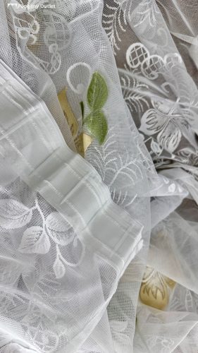 Csillaglevél, fehér alapon szines, 200x155 cm