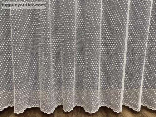 Kdk Pöttyös, törtfehér , 400x175 cm