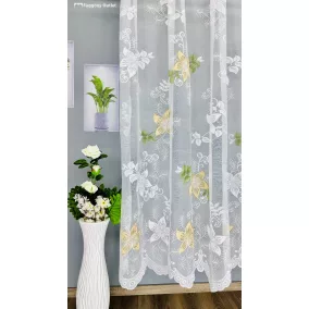 Csillaglevél, fehér alapon szines, 500x250 cm