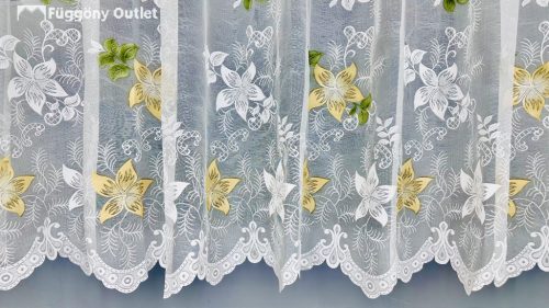 Csillaglevél, fehér alapon szines, 300x175 cm